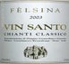 8th label thumbnail of Felsina Berardenga Vin Santo Chianti Classico