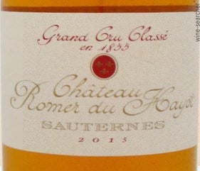 Label 1 of Chateau Romer du Hayot