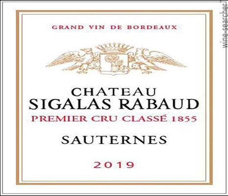 Label 1 of Chateau Sigalas Rabaud