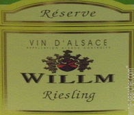 Label 1 of Willm Riesling Reserve