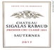 2nd label thumbnail of Chateau Sigalas Rabaud