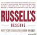 2nd label thumbnail of Russell's Reserve 10 Year Old Kentucky Straight Bourbon Whiskey