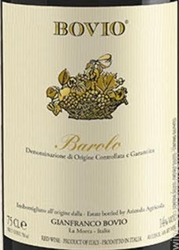 68番　Bovio Vigna Gattera Barolo 2001 2001 Gianfranco Bovio Vigna Gattera, Barolo DOCG, Italy