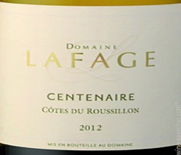 Label 1 of Domaine Lafage Cotes du Roussillon Cuvee Centenaire