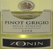 1st label thumbnail of Zonin Pinot Grigio delle Venezie IGT