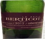 Label 1 of Petit Berticot Cabernet Sauvignon