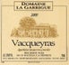 4th label thumbnail of Domaine La Garrigue Vacqueyras