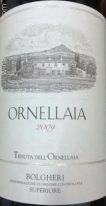 2009 Ornellaia Bolgheri Superiore, Tuscany, Italy | prices