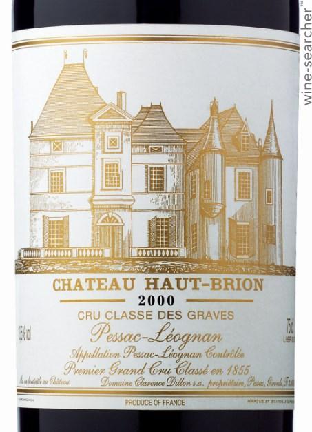 CHATEAU HAUT-BRION 2000 グランクリュ CHATEAU HAUT-BRION 2000 GRAVES