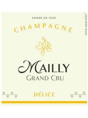 Click to see larger label image Label of Mailly 'Delice' Demi-Sec Grand Cru