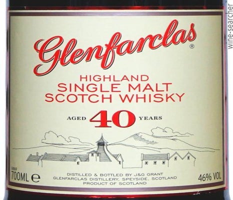 Label 1 of Glenfarclas 40 Year Old Single Malt Scotch Whisky