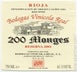 5th label thumbnail of Bodegas Vinicola Real 200 Monges Reserva
