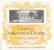 5th label thumbnail of Chateau Saransot-Dupre