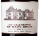 12th label thumbnail of Le Clarence de Haut-Brion - Chateau Bahans Haut-Brion