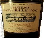 Label 1 of Chateau Hostin le Roc