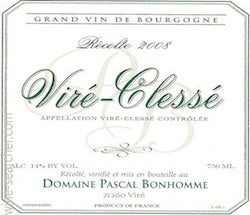 Label 1 of Domaine Pascal Bonhomme Vire-Clesse