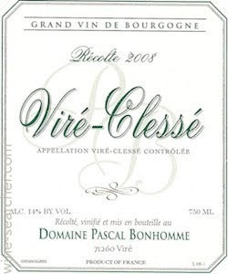 Label 1 of Domaine Pascal Bonhomme Vire-Clesse