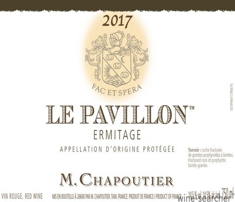 Label 1 of M. Chapoutier Ermitage Le Pavillon