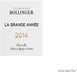 12th label thumbnail of Bollinger La Grande Annee Brut