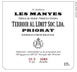 6th label thumbnail of Terroir Al Limit Soc. Lda. Les Manyes