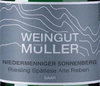 Label 1 of Stefan Muller Niedermenniger Sonnenberg Alte Reben Riesling Spatlese