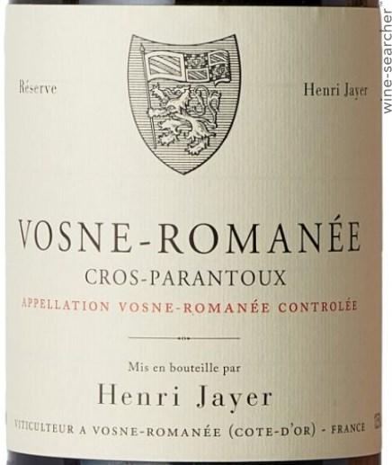 1999 Henri Jayer Cros Parantoux, Vosne-Romanee Premier Cru
