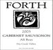 1st label thumbnail of Forth Vineyards All Boys Cabernet Sauvignon