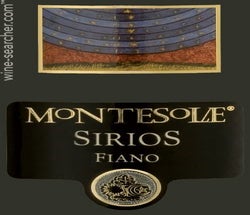 Label 1 of Montesolae Sirios Fiano Campania IGT