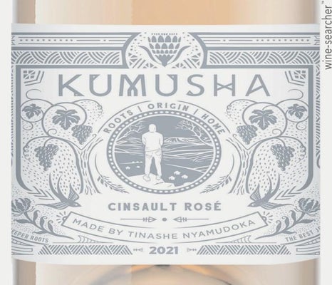 Label 1 of Kumusha Cinsault Rose