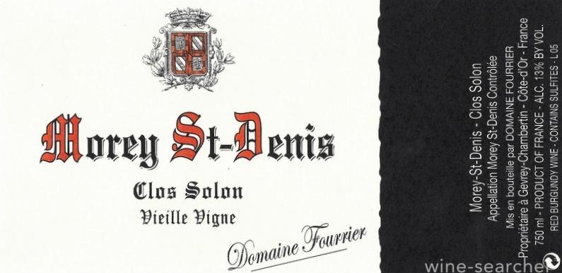 Domaine Fourrier Morey-Saint-Denis Clos Solon Vieilles