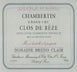 9th label thumbnail of Domaine Bruno Clair Chambertin-Clos de Beze Grand Cru