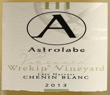 Label 1 of Astrolabe Wrekin Vineyard Late Harvest Chenin Blanc