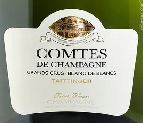 Label 1 of Taittinger Comtes de Champagne Blanc de Blancs Brut