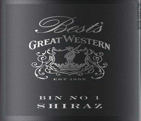 Label 1 of Best's Great Western Bin No. 1 Shiraz
