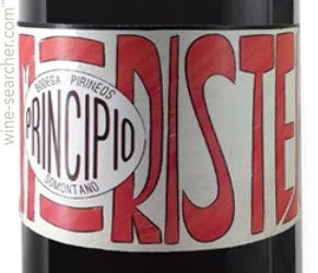 Label 1 of Bodega Pirineos 'Principio' Moristel