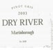 2nd label thumbnail of Dry River Pinot Gris