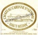 1st label thumbnail of Chateau Caronne Ste Gemme