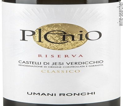 Label 1 of Umani Ronchi Plenio Verdicchio dei Castelli di Jesi Classico Riserva