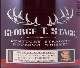Label 1 of George T. Stagg Straight Bourbon Whiskey