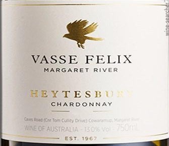 Label 1 of Vasse Felix Heytesbury Chardonnay