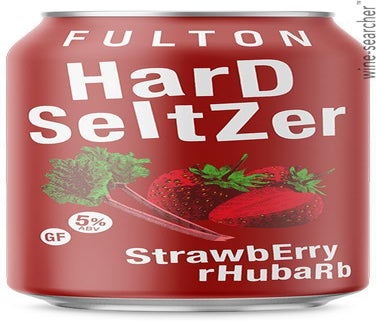 Label 1 of Fulton Strawberry - Rhubarb Hard Seltzer