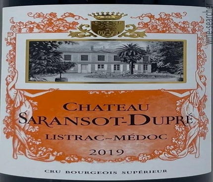 Label 1 of Chateau Saransot-Dupre