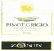 8th label thumbnail of Zonin Pinot Grigio delle Venezie IGT