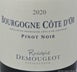 1st label thumbnail of Rodolphe Demougeot Bourgogne Cote d'Or Pinot Noir