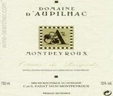 Label 3 of Domaine d'Aupilhac Montpeyroux Cuvee Aupilhac