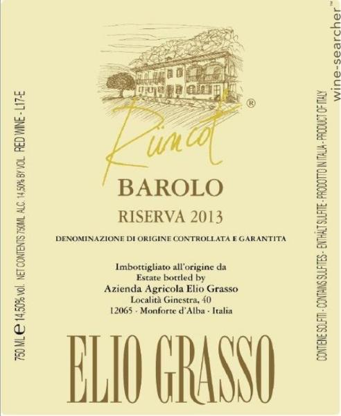 2013 Elio Grasso Runcot, Barolo Riserva DOCG, Italy | prices