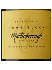 Click to see larger label image Label of 2005 Martinborough Vineyard Home Block Chardonnay
