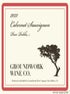 Wine Label of Groundwork Wine Co. Cabernet Sauvignon, Paso Robles 2022