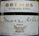 5th label thumbnail of Oremus 'Mandolas' Tokaji Dry
