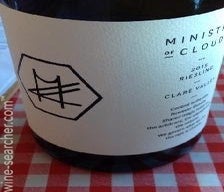 Label 1 of Ministry of Clouds Riesling
